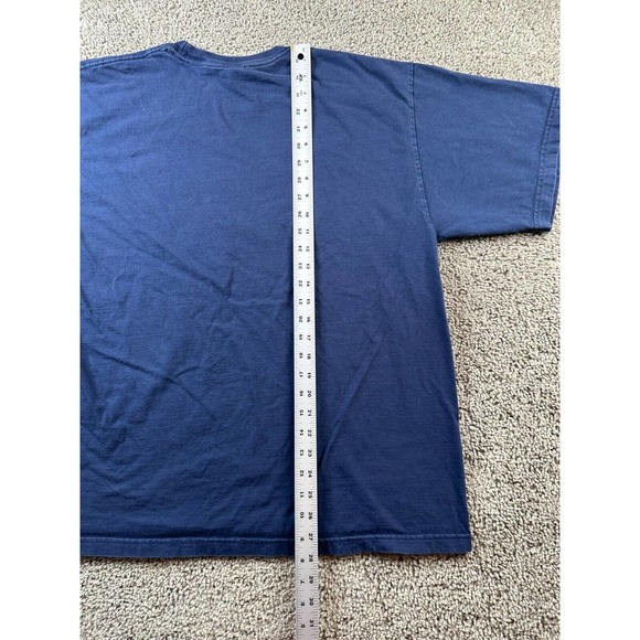 VINTAGE Michigan Wolverines Shirt Mens Large Blue Yellow Short Sleeve Starter - Picture 8 of 12